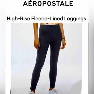 AEROPOSTALE Women's Black fleeced
Soft Leggings size XL EX preloved condition